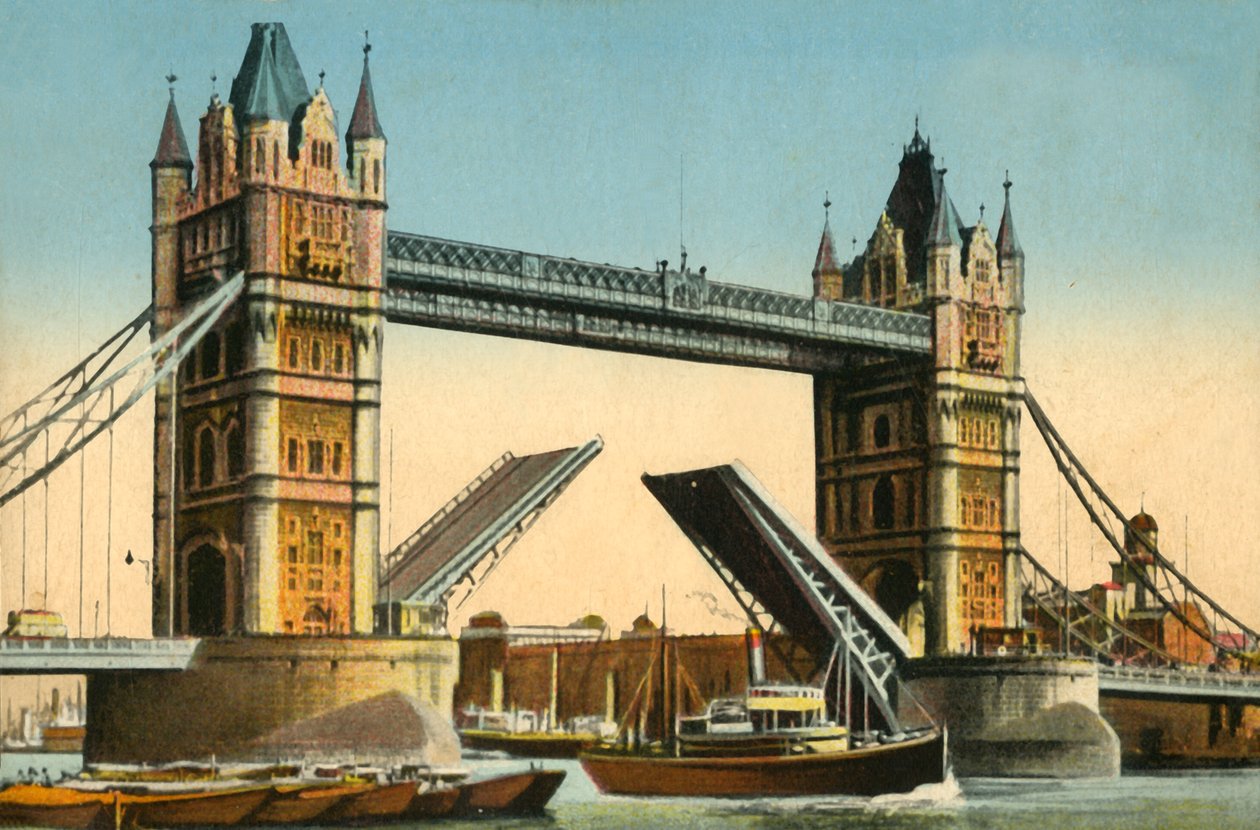 Tower Bridge, London, c1910. av Unbekannt