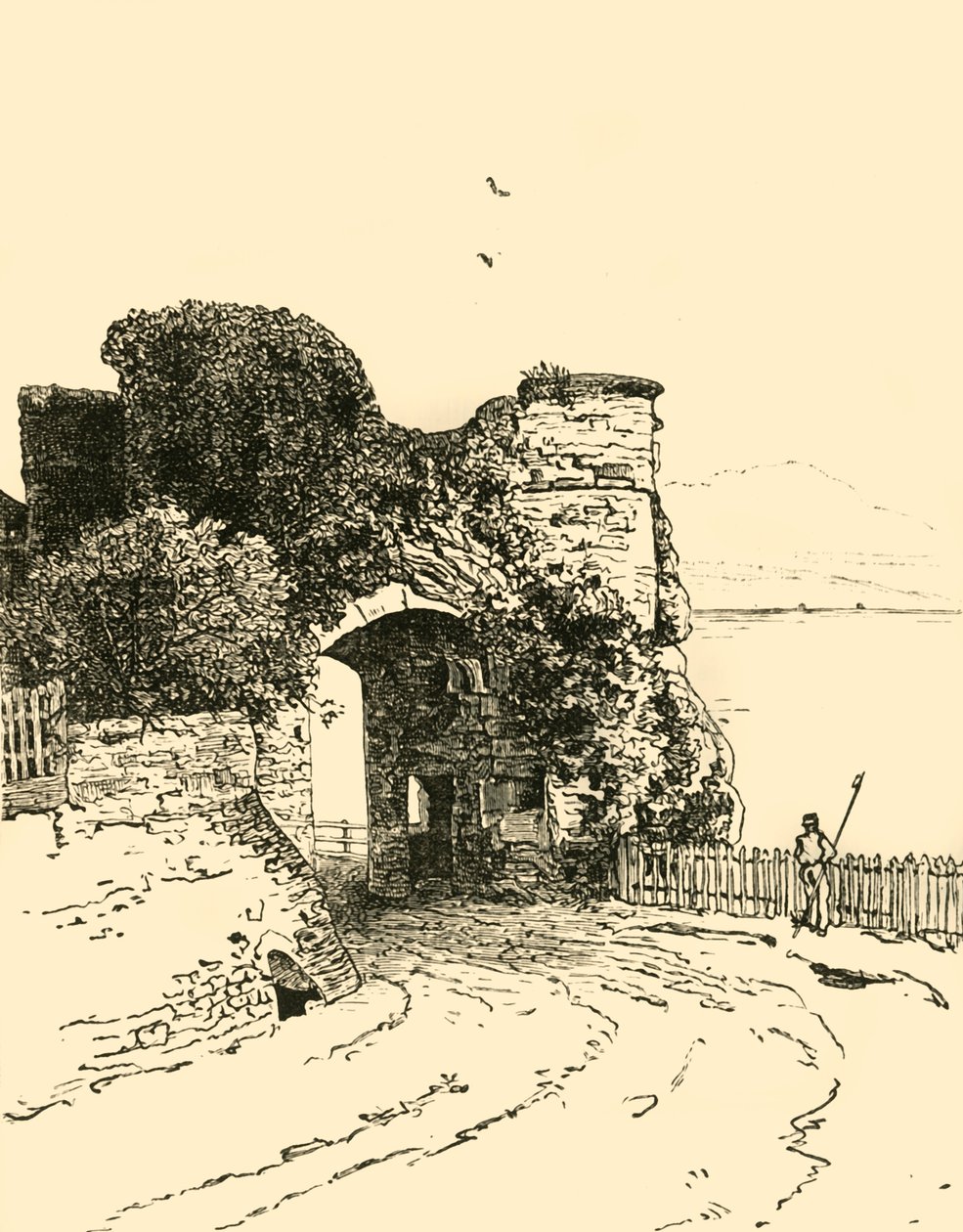 Stadsporten, Winchelsea, 1898. av Unbekannt