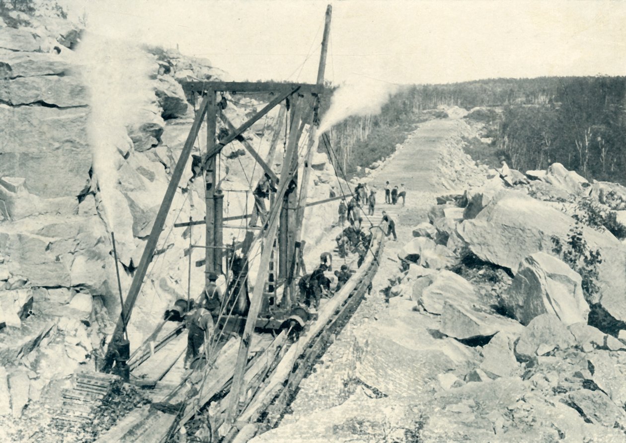 Spårläggningsmaskin, 1922. av Unbekannt