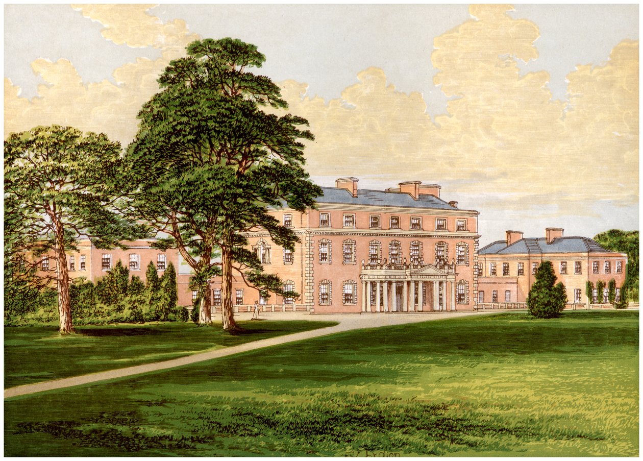 Trafalgar House, Wiltshire, hem för Earl Nelson, c1880 av Unbekannt
