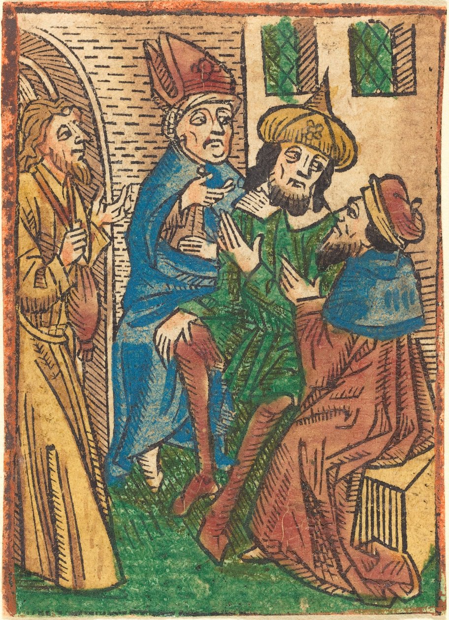 Judas förräderi, ca. 1490. av Unbekannt
