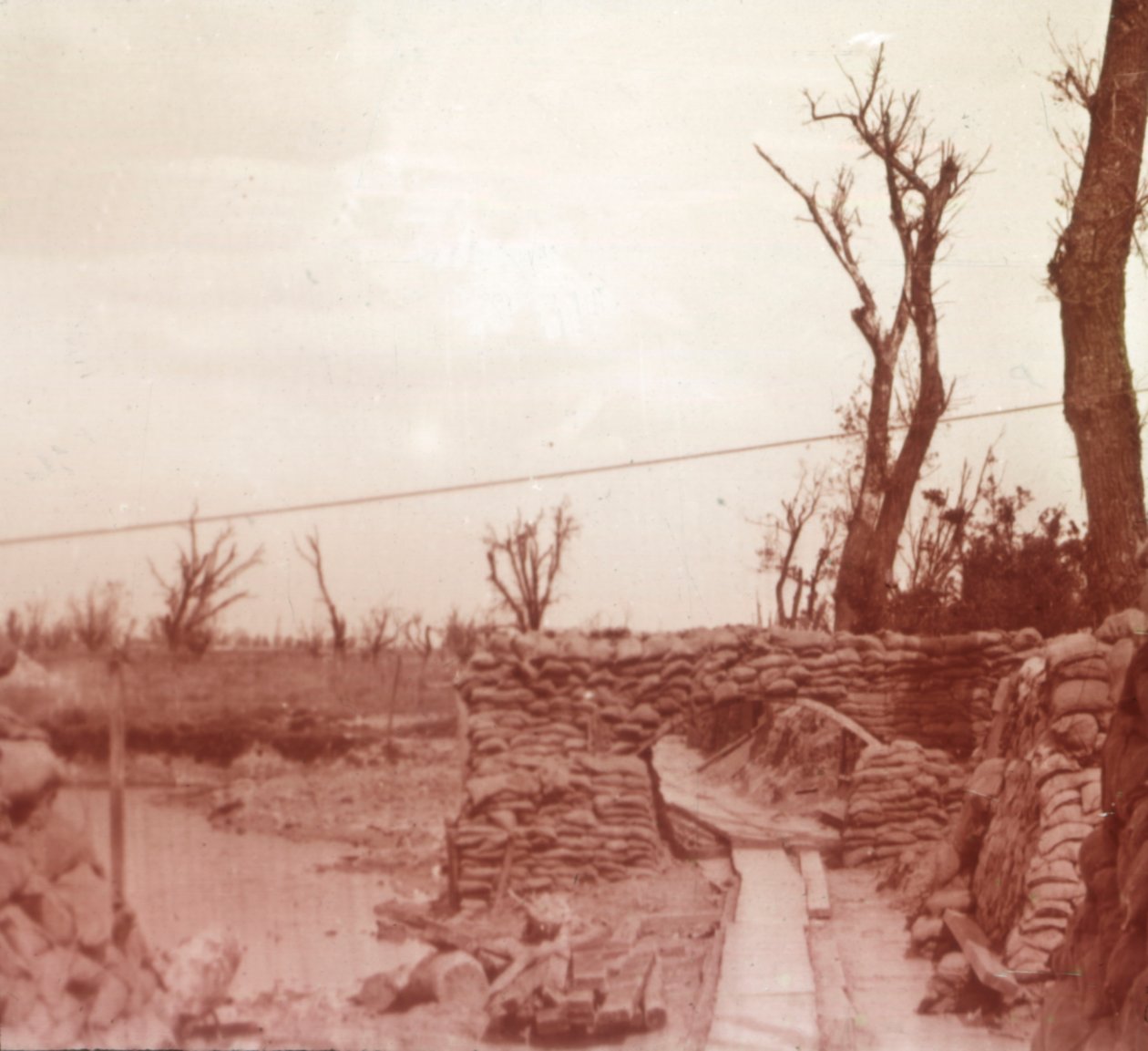 Skyttegravar, Diksmuide, Belgien, c1914-c1918 av Unbekannt
