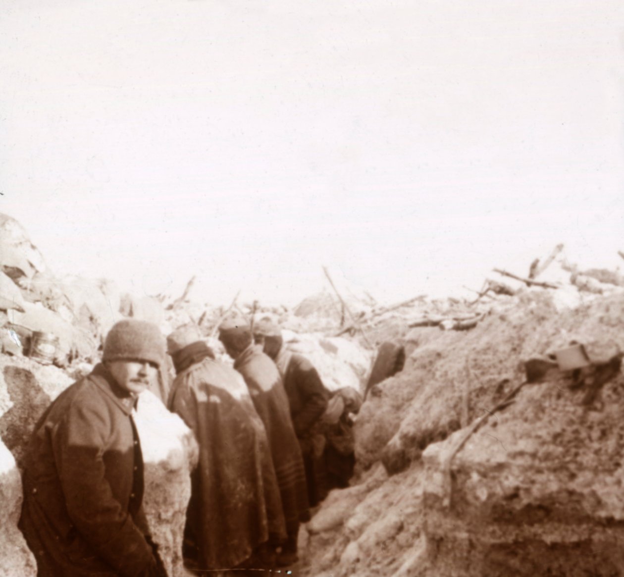 Skyttegravar, Tahure, norra Frankrike, c1914-c1918 av Unbekannt