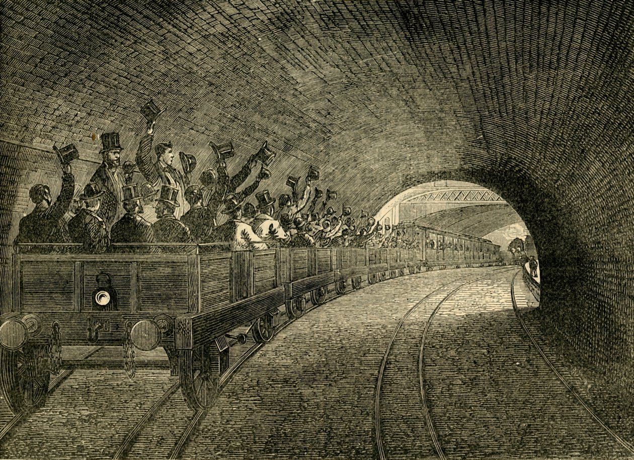 Provresa på tunnelbanan, 1863, c1876. av Unbekannt