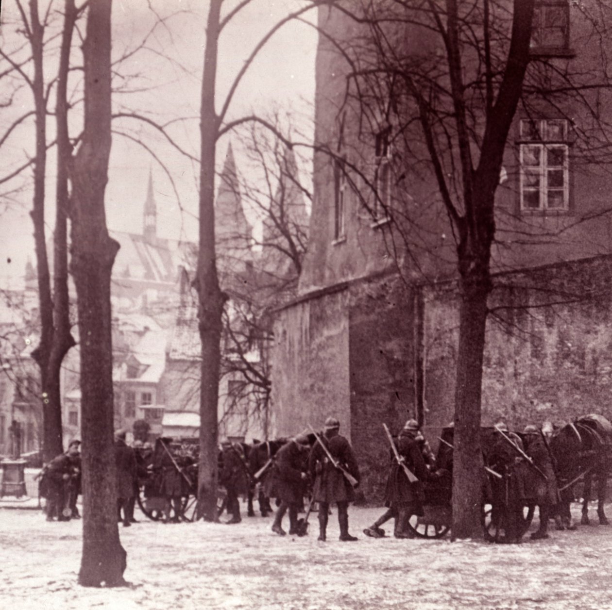 Trupper, Aachen, Tyskland, c1914-c1918 av Unbekannt