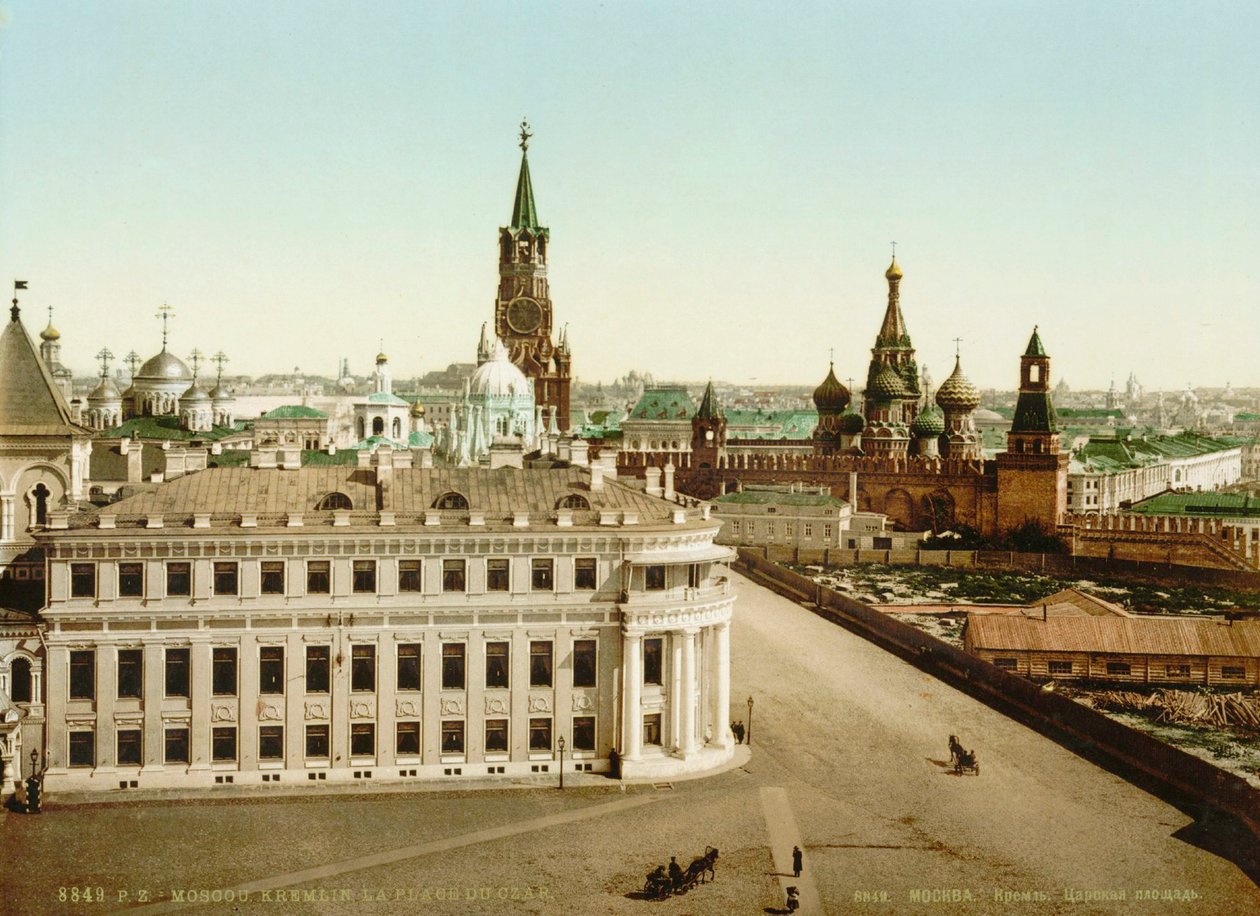 Tsartorget i Kreml i Moskva, Ryssland, 1890-talet av Unbekannt