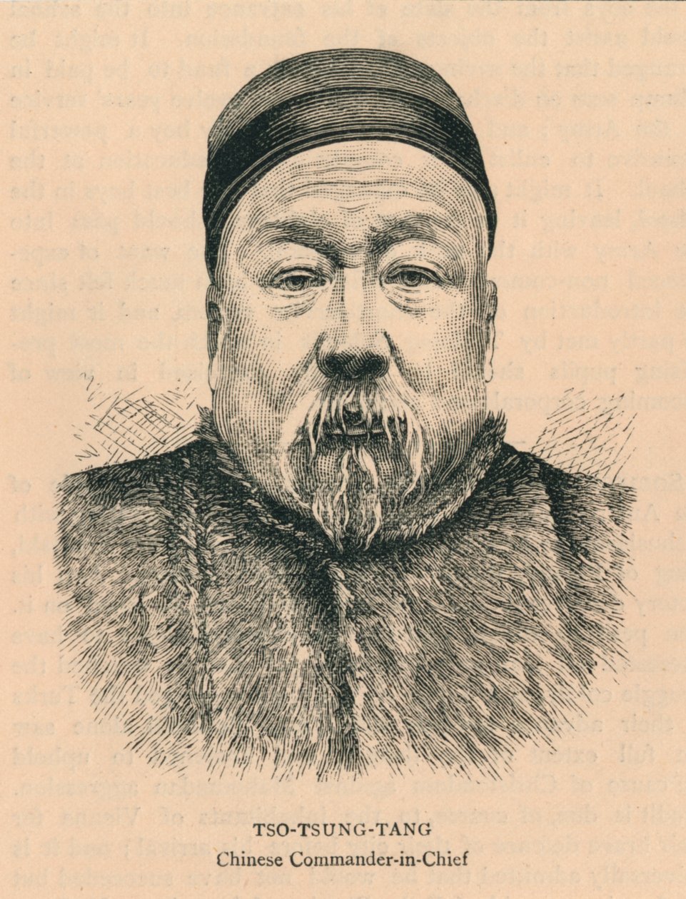 Tso-Tsung-Tang, kinesisk överbefälhavare, sent 1800-tal. av Unbekannt