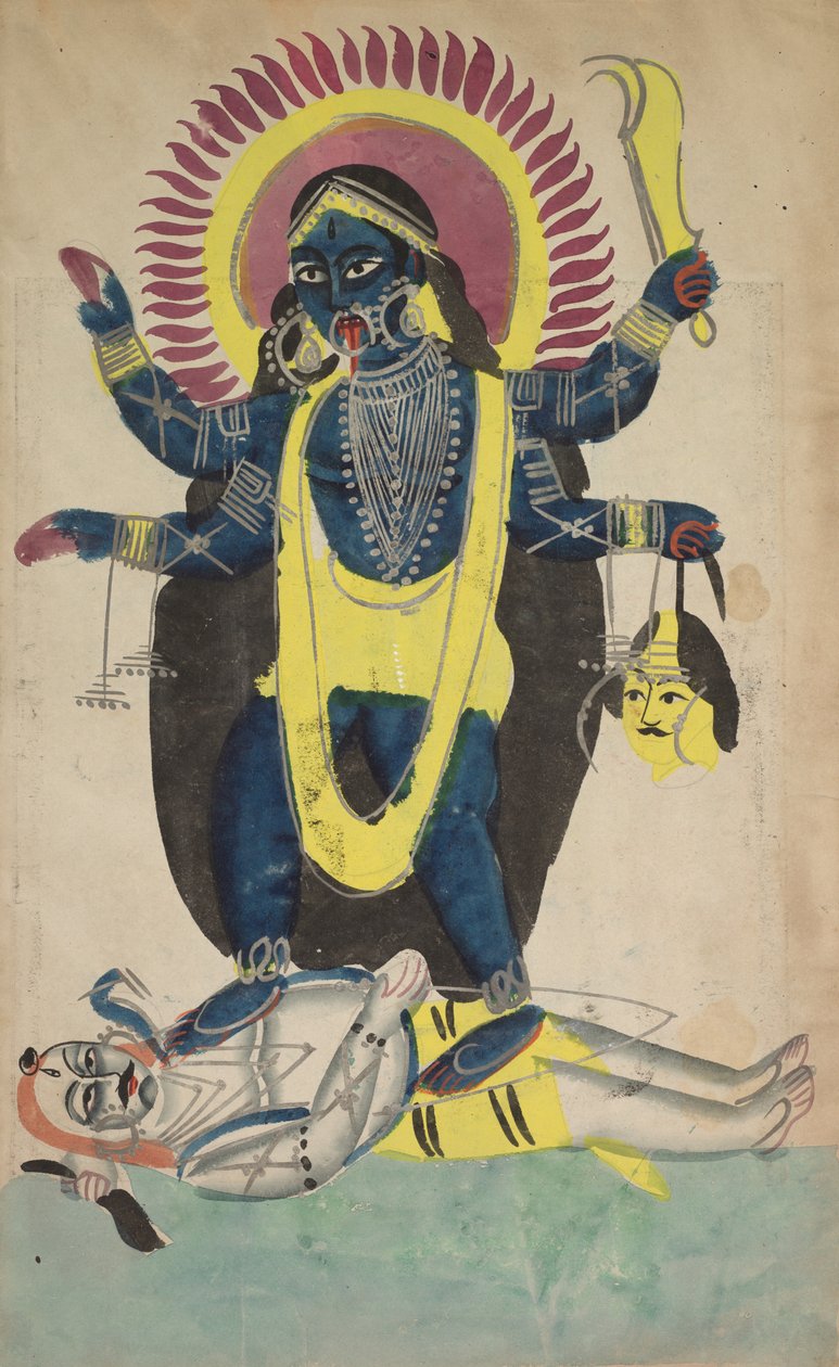 Två aspekter av Kali, ca. 1880 - 1890. av Unbekannt