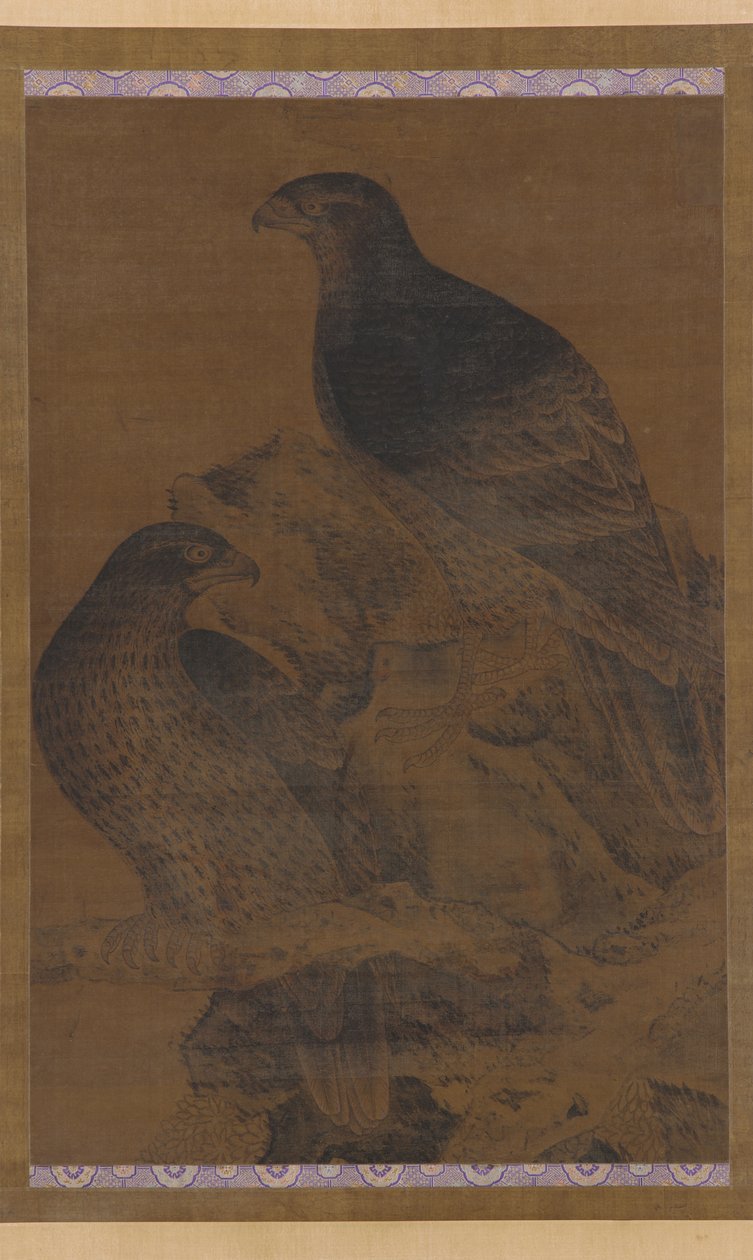 Två örnar, Mingdynastin, 1368-1644. av Unbekannt