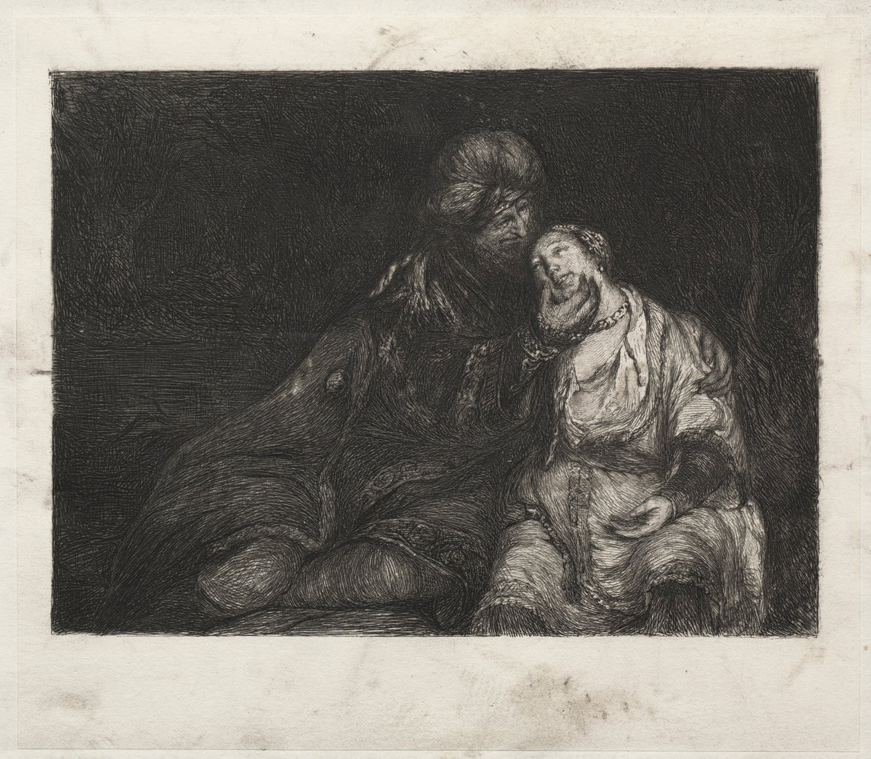 Två figurer, 1800-tal. av Unbekannt