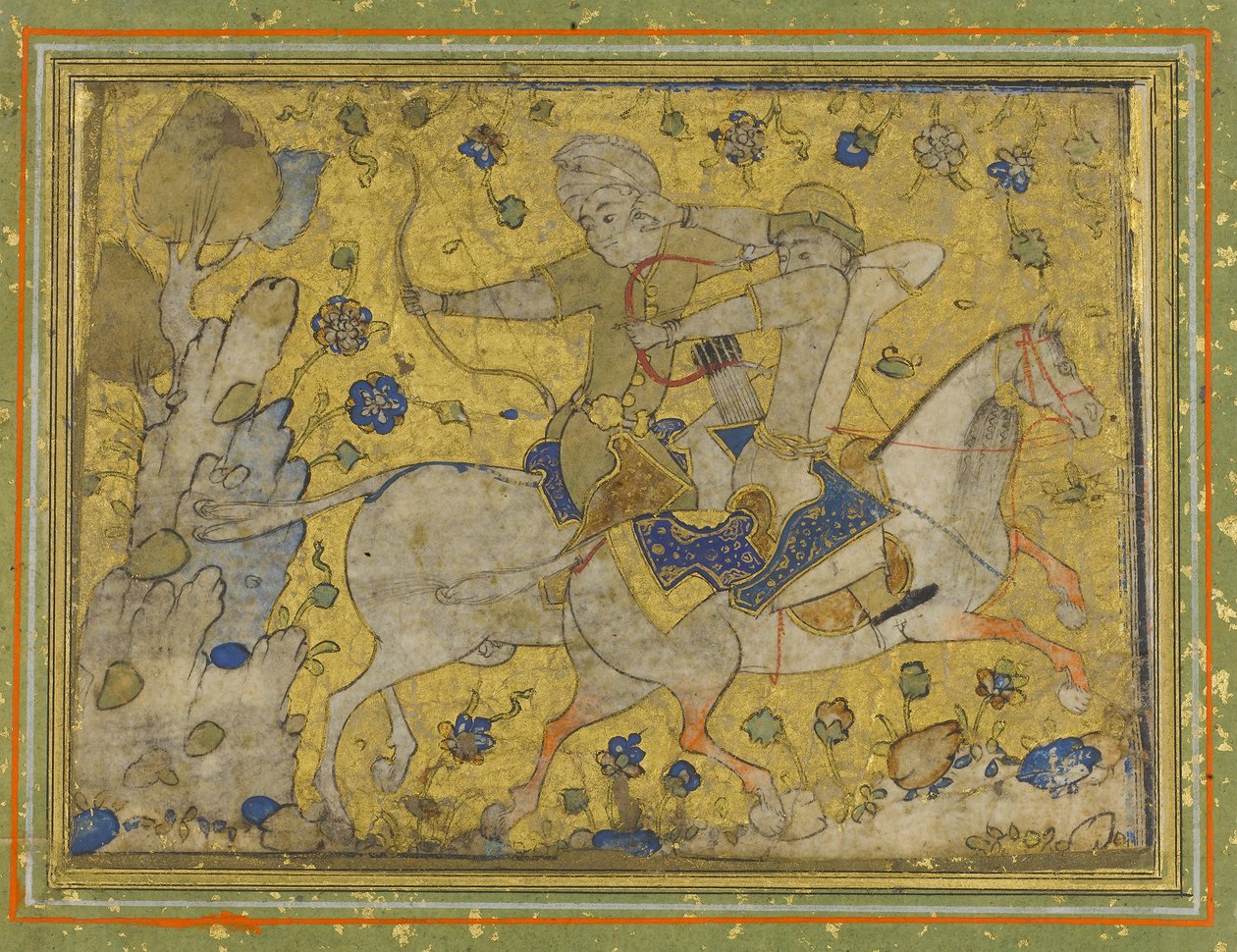 Two Mounted Warriors, mitten av 1500-talet. av Unbekannt