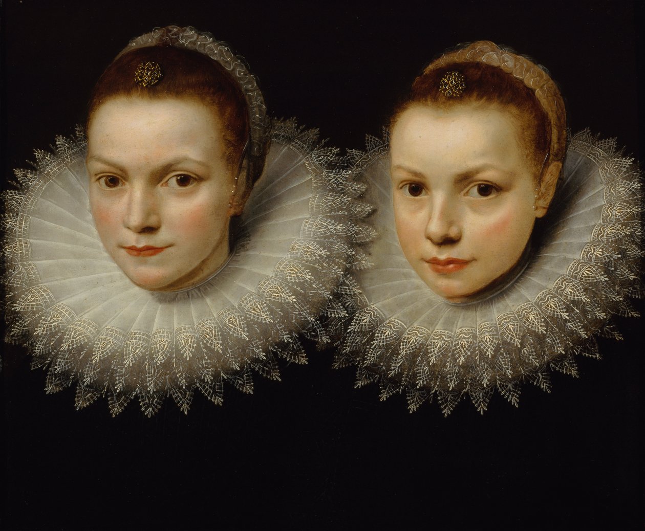 Två systrar, 1610-1615. av Unbekannt