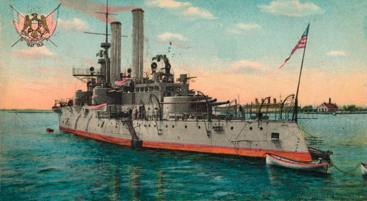 US Battleship Iowa, c1908 av Unbekannt