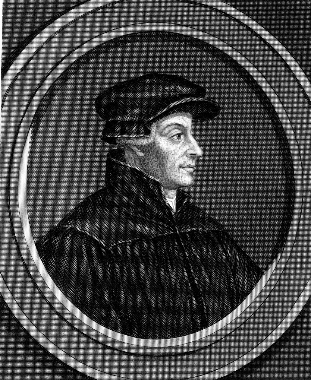 Ulrich Zwingli, gudomlig schweizisk reformation, c1530 1851 av Unbekannt
