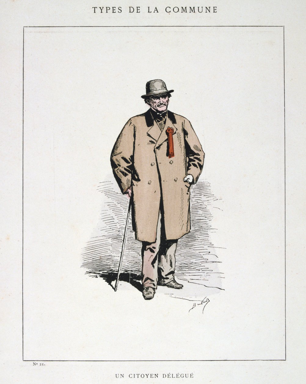 En medborgardelegat, Paris kommun, 1871. av Unbekannt