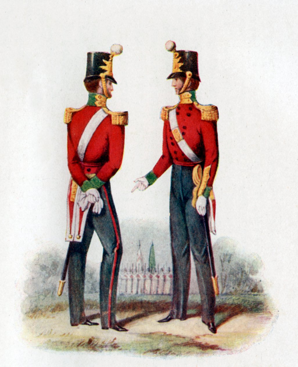 Uniform för 19:e regementet, 1848 1904 av Unbekannt