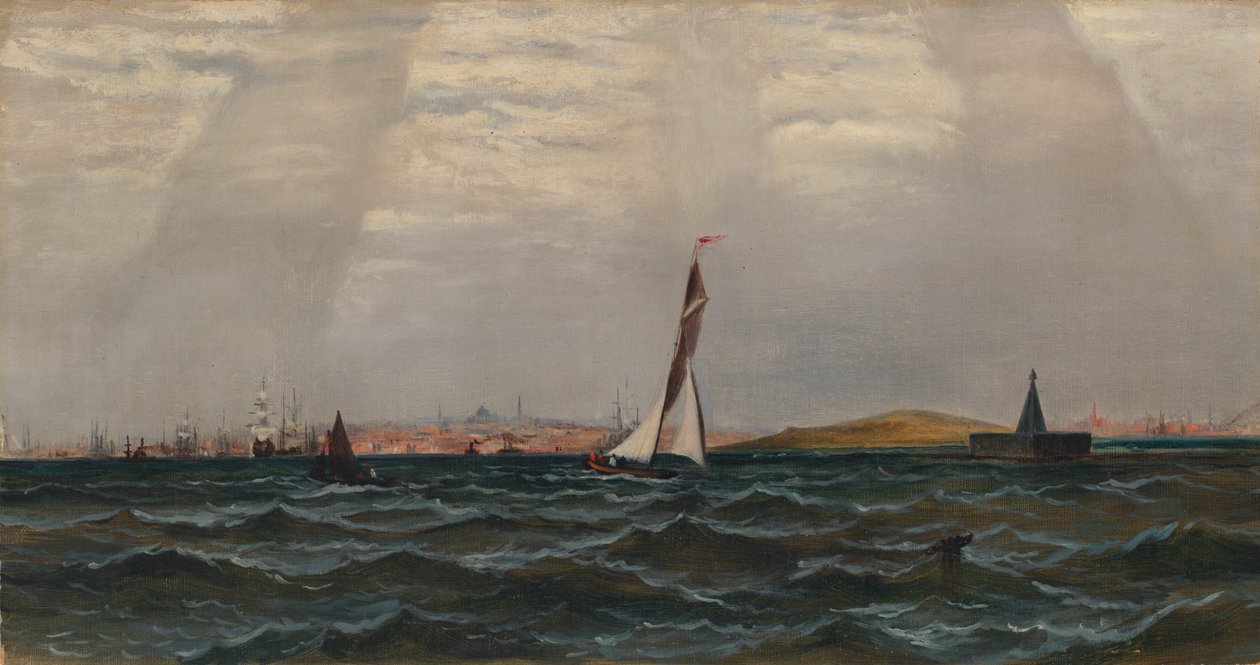 Untitled Harbour Scene, n.d. av Unbekannt