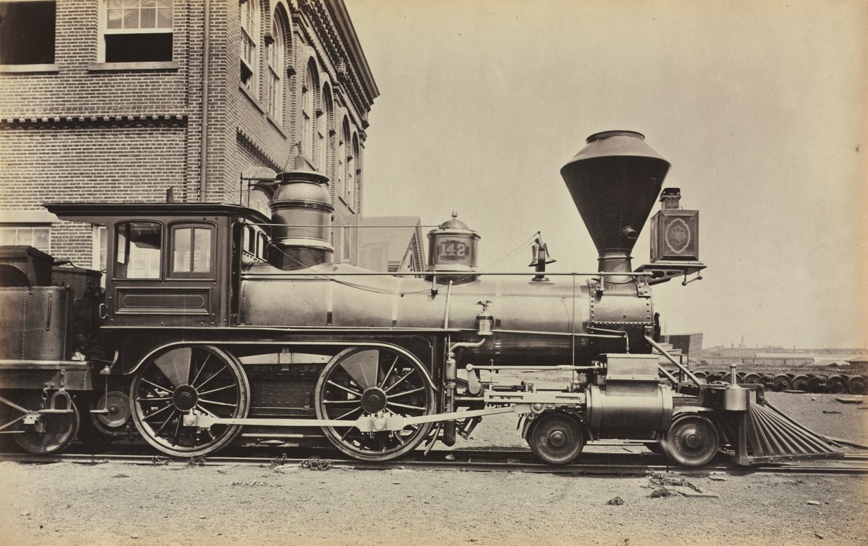 Utan titel Pennsylvania Railroad Engine, ca. 1868. av Unbekannt