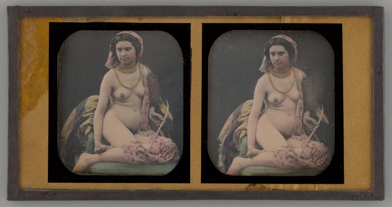 Untitled Portrait of a Naken Woman, 1855. av Unbekannt