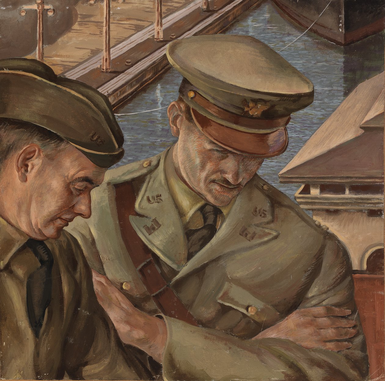 Väggmålningsstudie utan titel, ca. 1933-1943. av Unbekannt