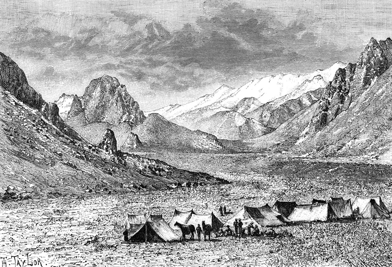 Övre Kara-Kash-dalen, c1890 av Unbekannt
