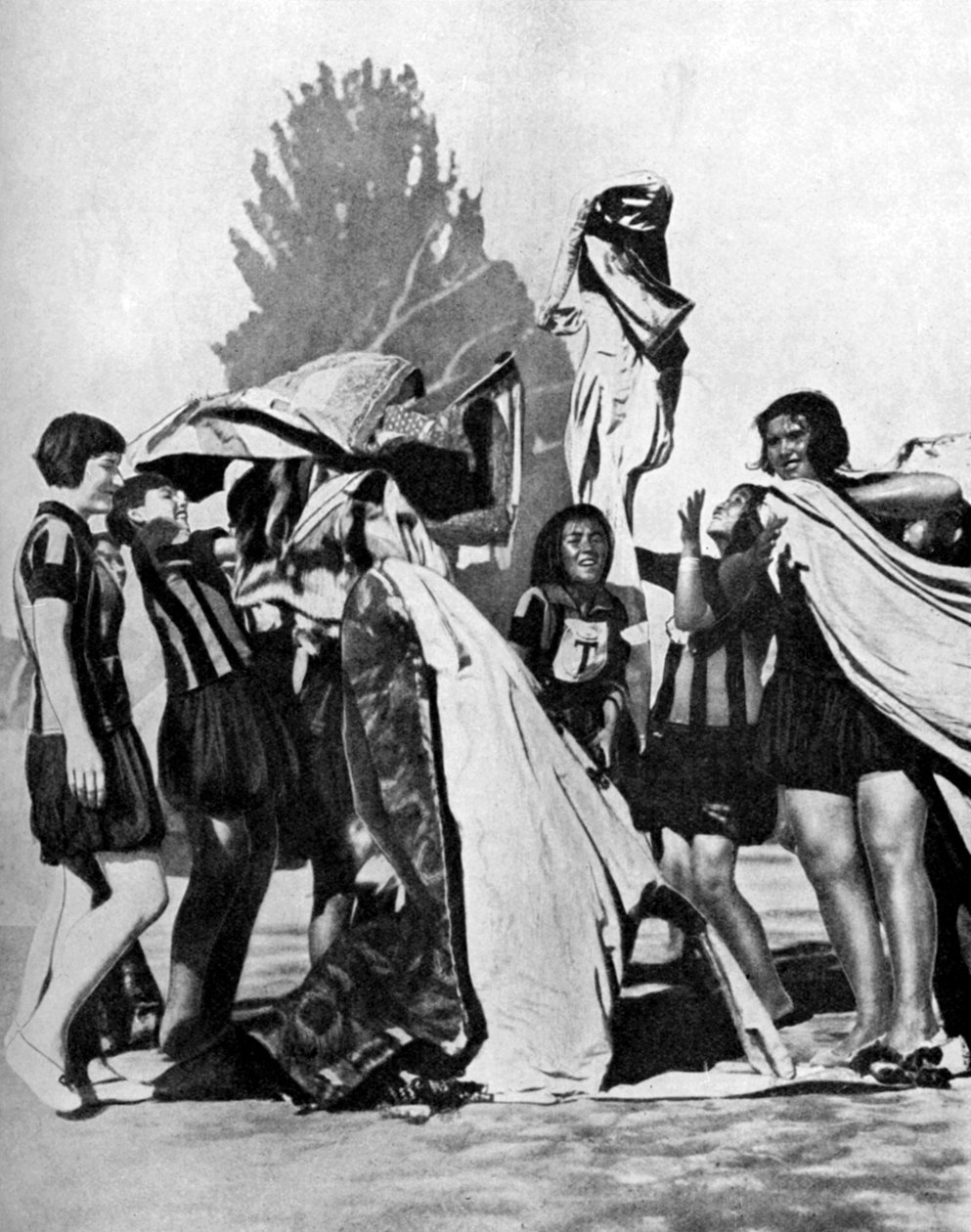 Uzbekiska flickor, 1936 av Unbekannt
