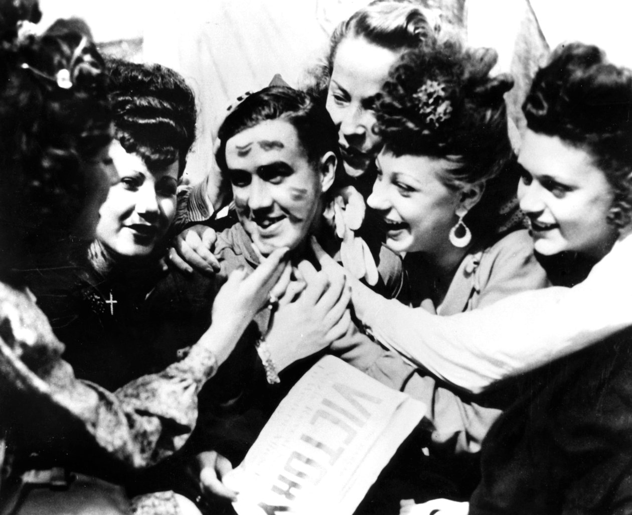 VE Day-firande, Paris, 8 maj 1945 av Unbekannt
