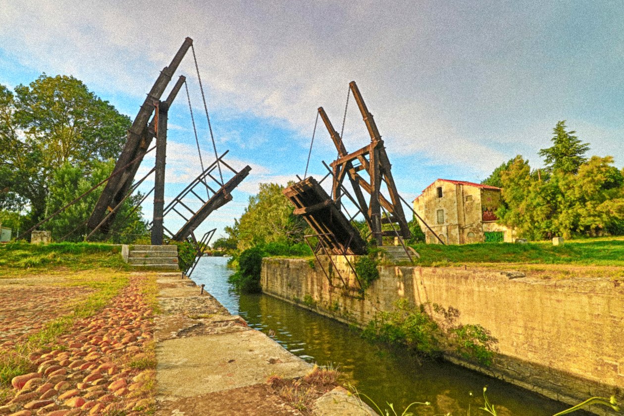 Van Gogh, Langlois Bridge i Arles (foto) av Unbekannt