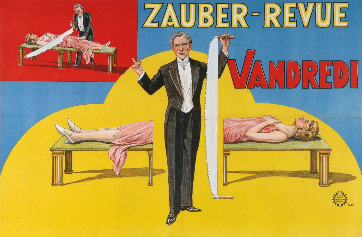 Friday Magic Revyaffisch, 1923 av Unbekannt