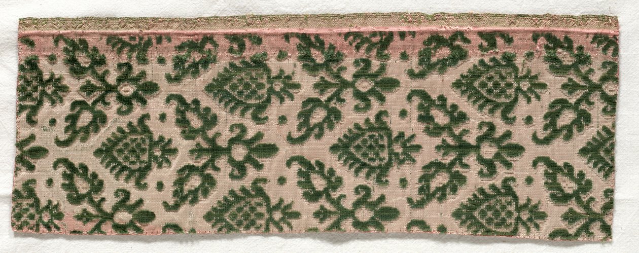 Sammetsfragment, 1500-tal. av Unbekannt