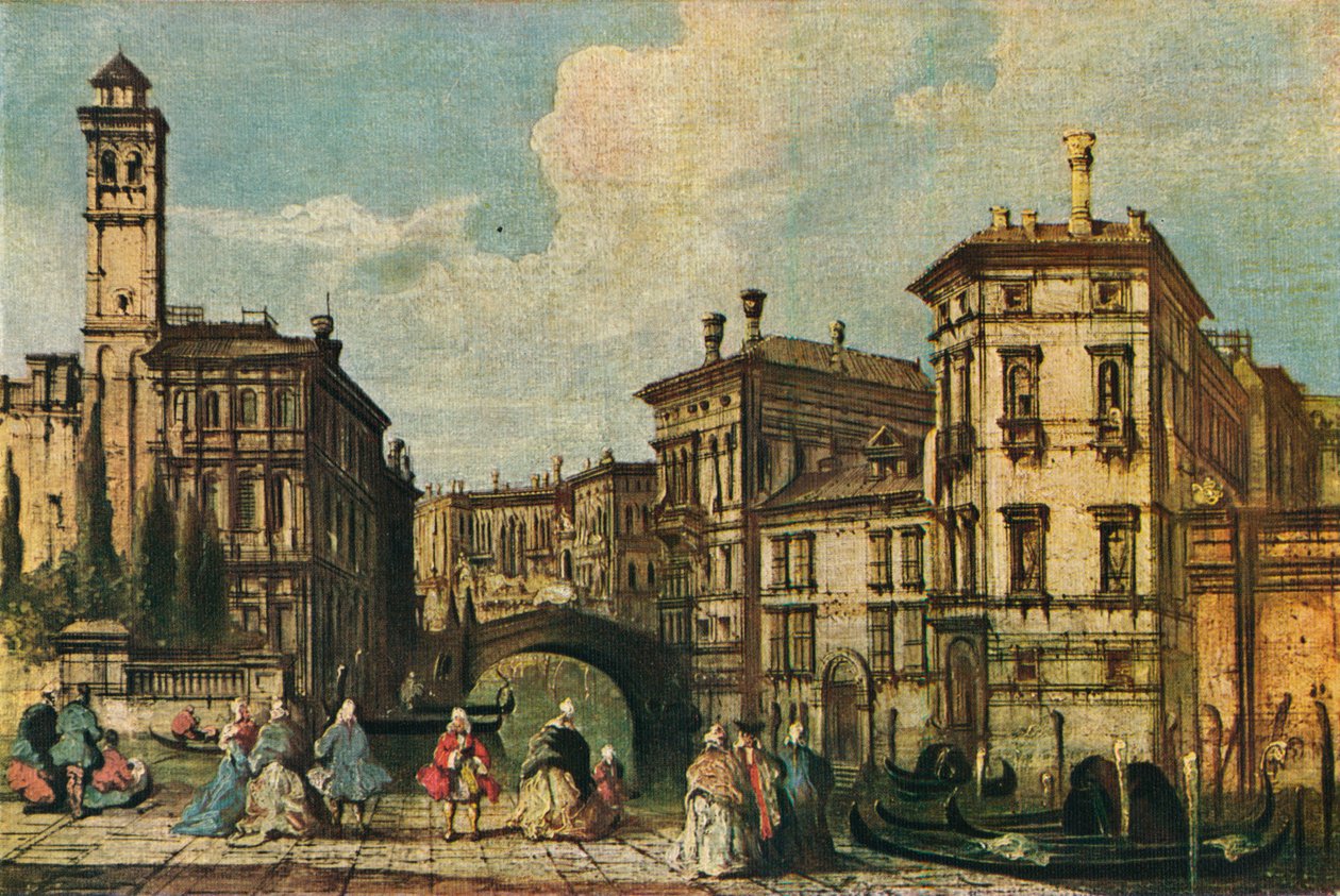 Venedig: Ingången till Cannaregio, c1800-talet av Unbekannt