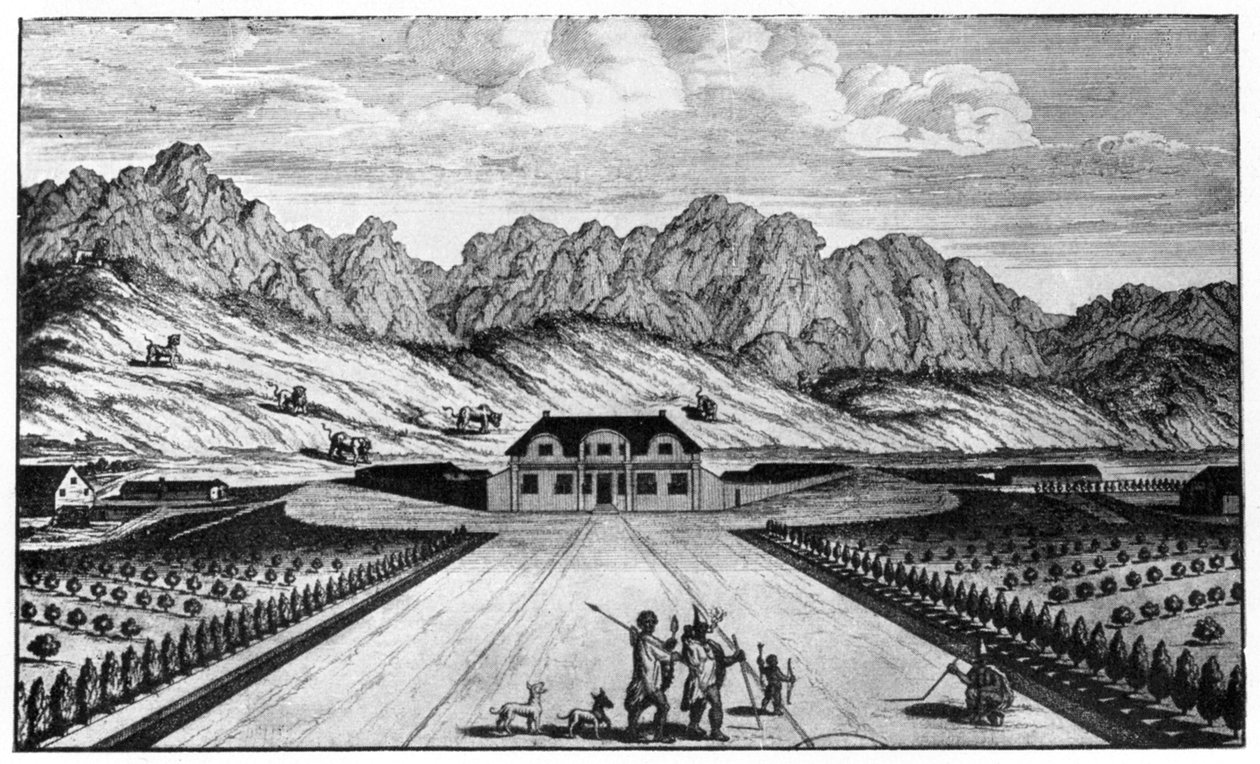 Vergelegen vingård, Sydafrika, 1700-talet 1931 av Unbekannt