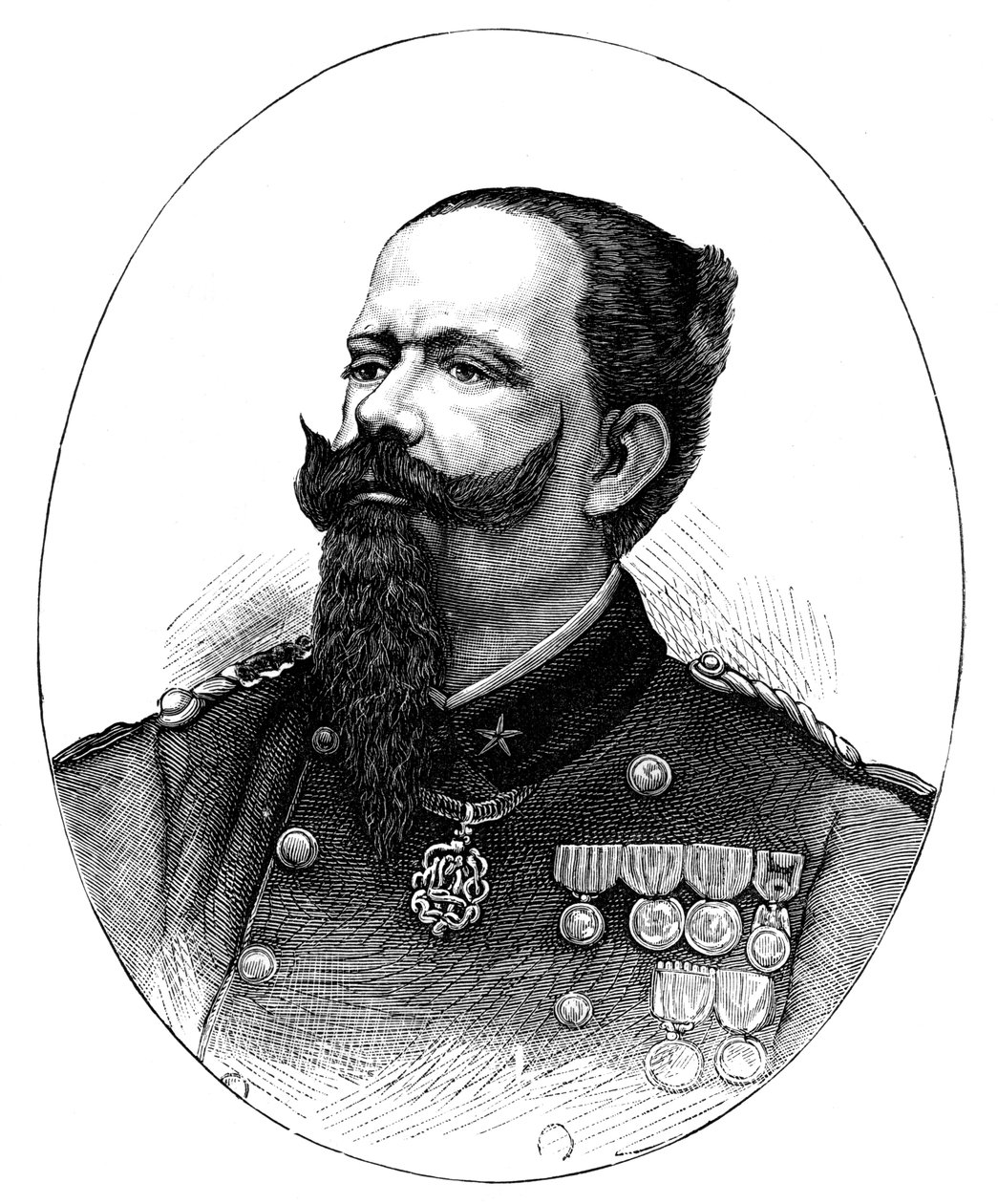 Victor Emmanuel II 1820-1878, kung av Italien av Unbekannt