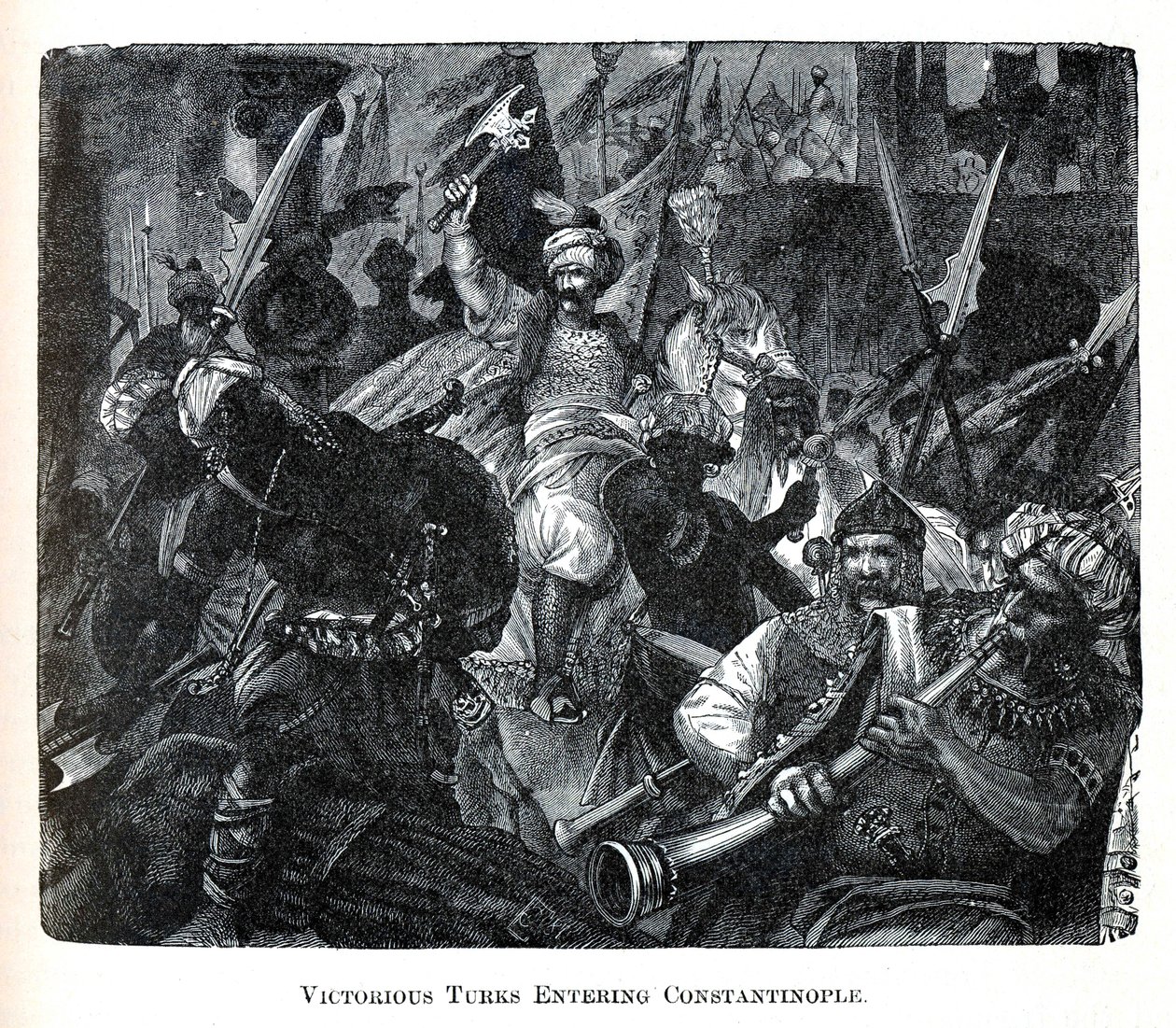 Segerrika turkar på väg in i Konstantinopel, 1882 av Unbekannt