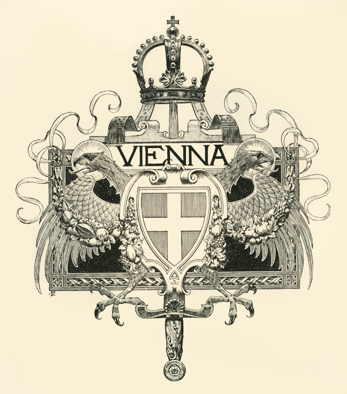 Wien, sent 1800-tidigt 1900-tal. av Unbekannt