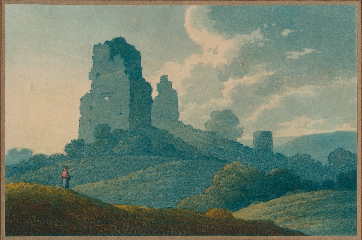 Utsikt över Oakhampton, 1800-talet av Unbekannt