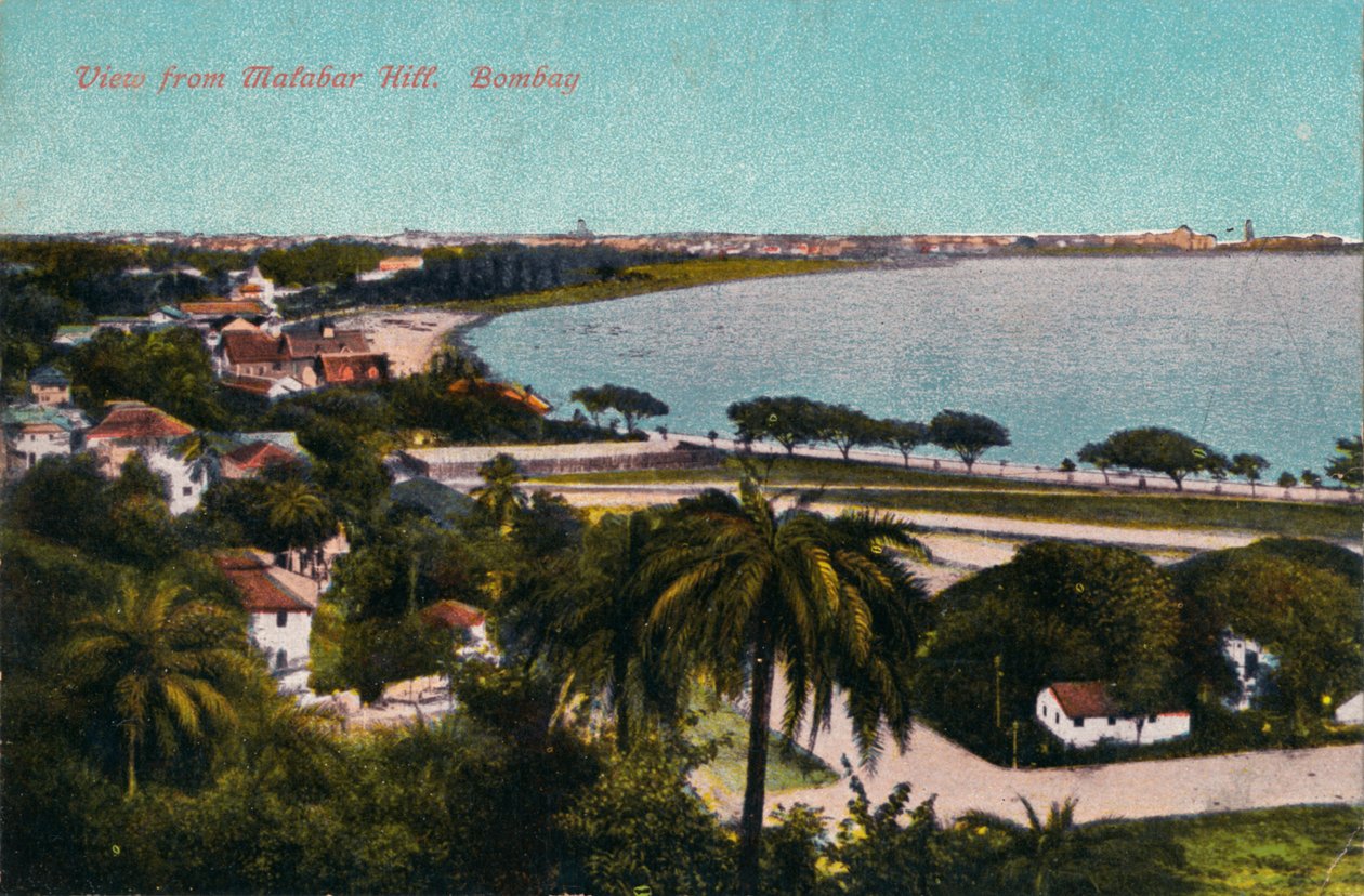 Utsikt från Malabar Hill, Bombay, c1920 av Unbekannt