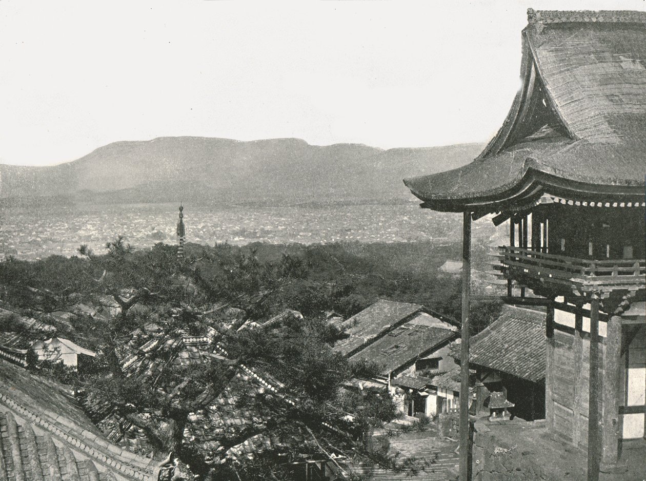 Utsikt från kullarna, Kyoto, Japan, 1895. av Unbekannt