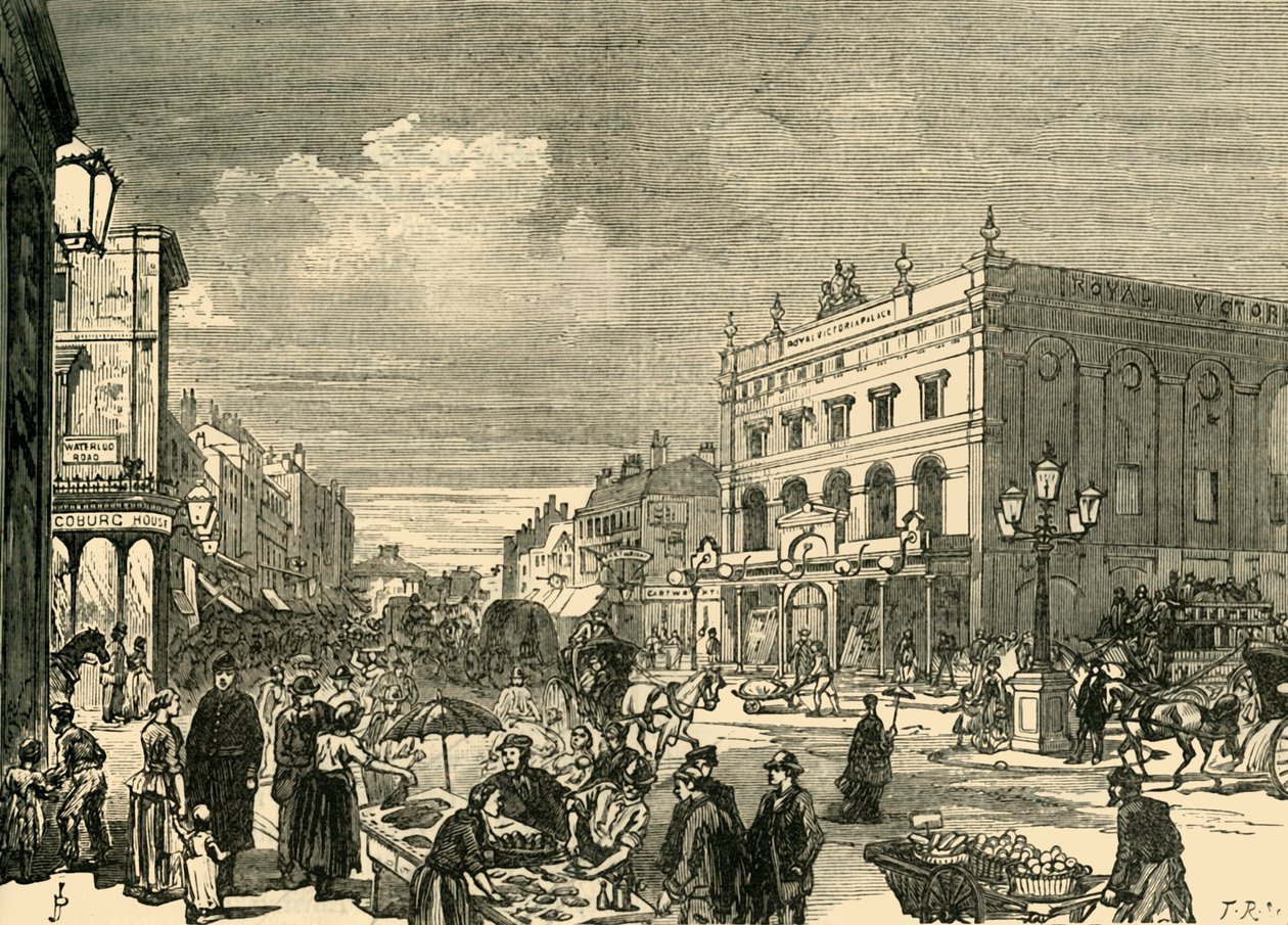 Utsikt i New Cut, 1878. av Unbekannt