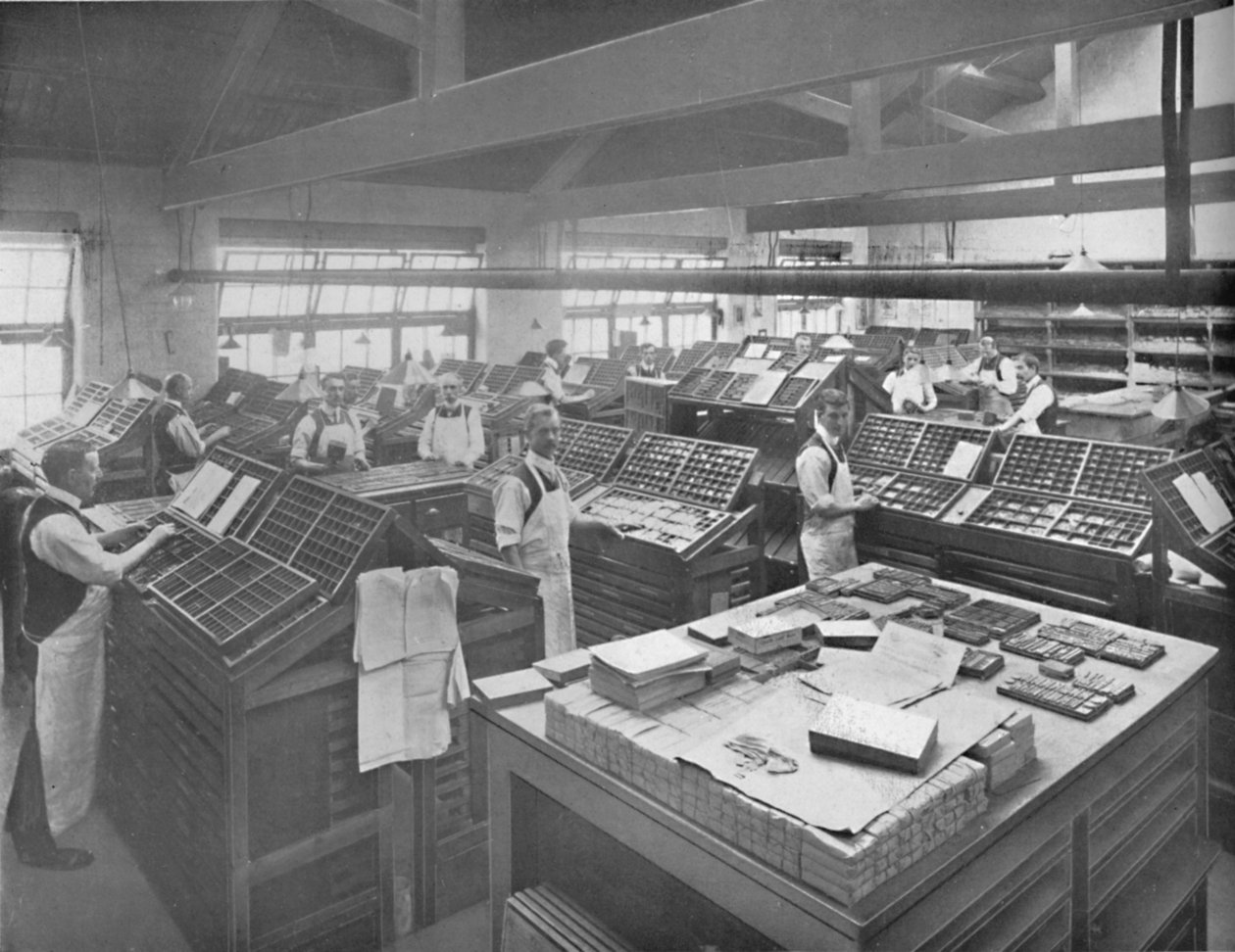 Utsikt över komponerande rummet, 1919 av Unbekannt