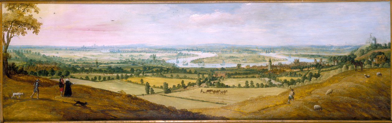 "Utsikt över Greenwich", c1625 av Unbekannt
