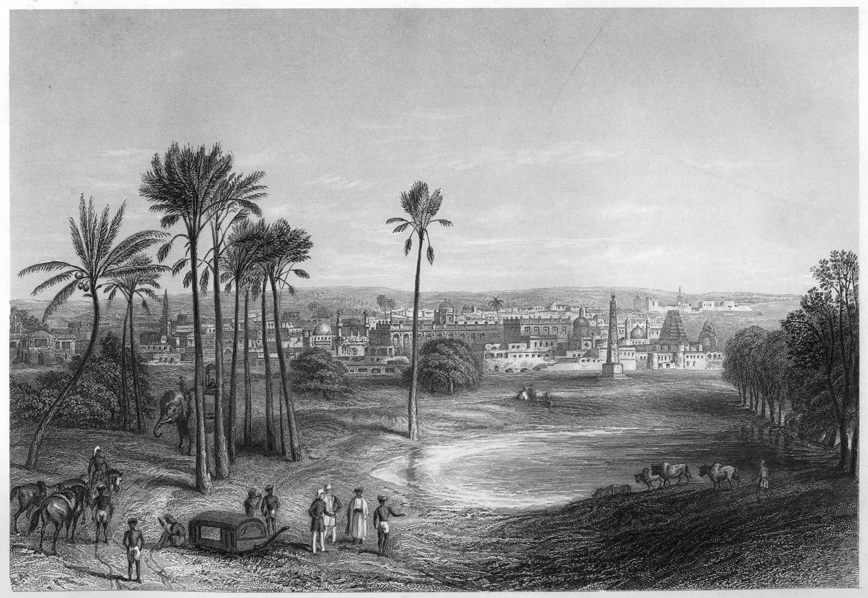 Utsikt över Madras, Indien, c1860 av Unbekannt