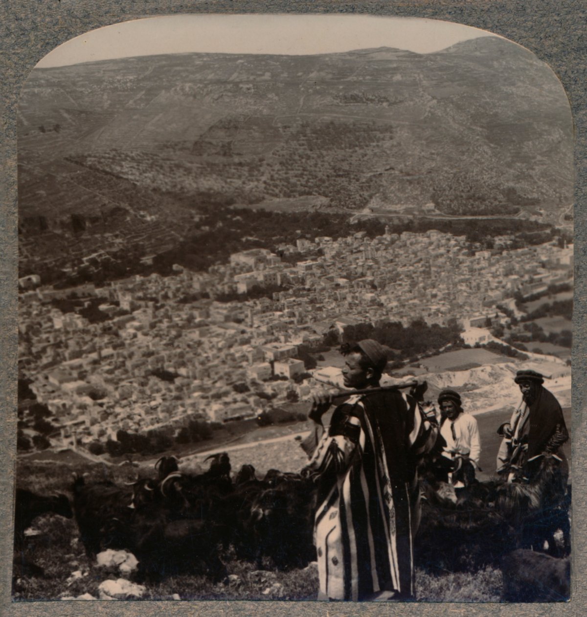 Utsikt över Nablus, c1900 av Unbekannt