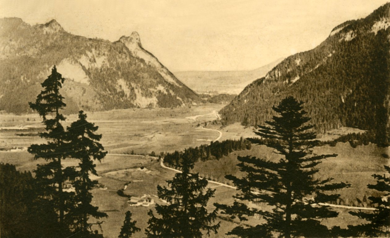 Utsikt över Oberammergau, c1922. av Unbekannt