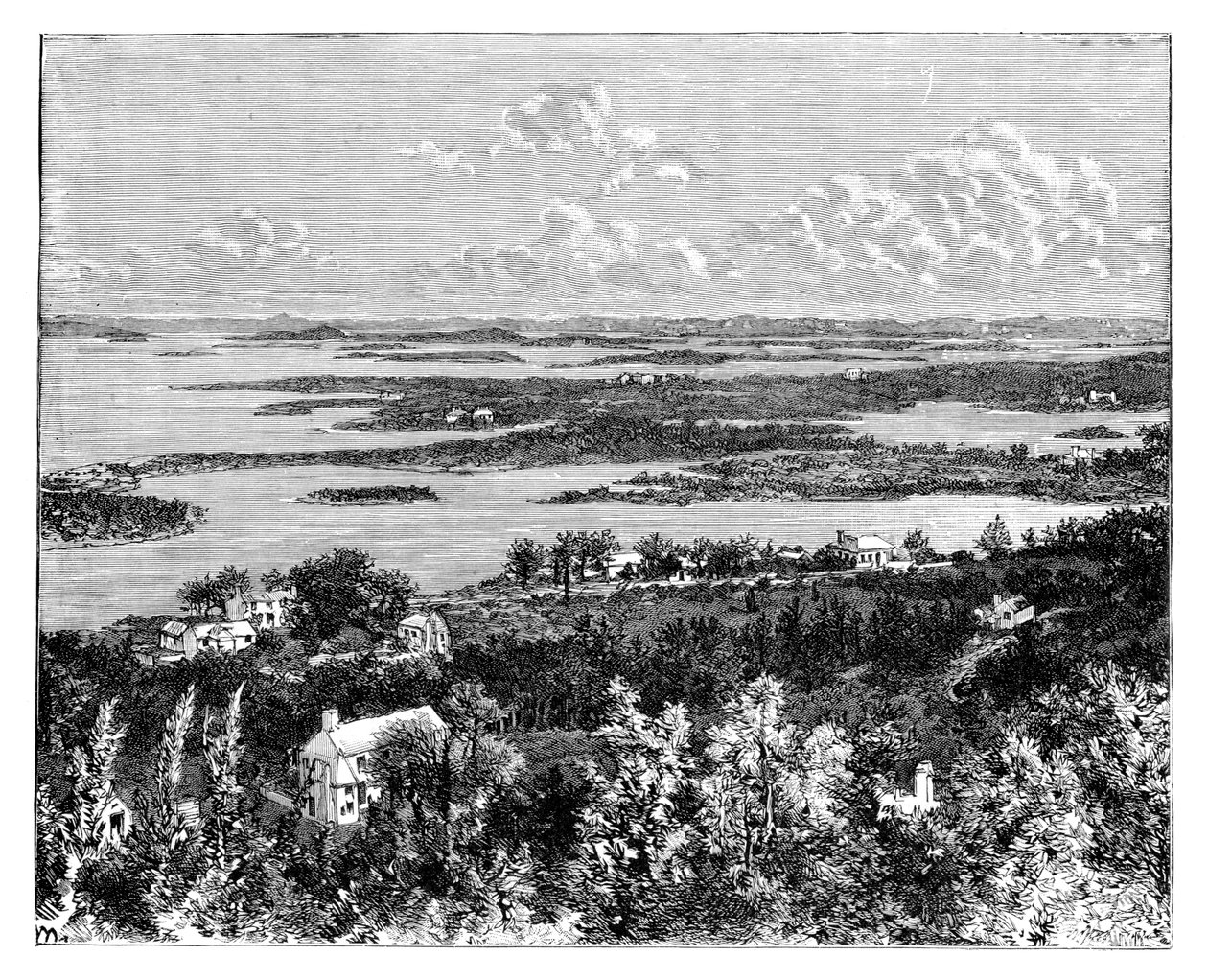 Vy tagen från Gibbs Hill, Bermudas, c1890 av Unbekannt