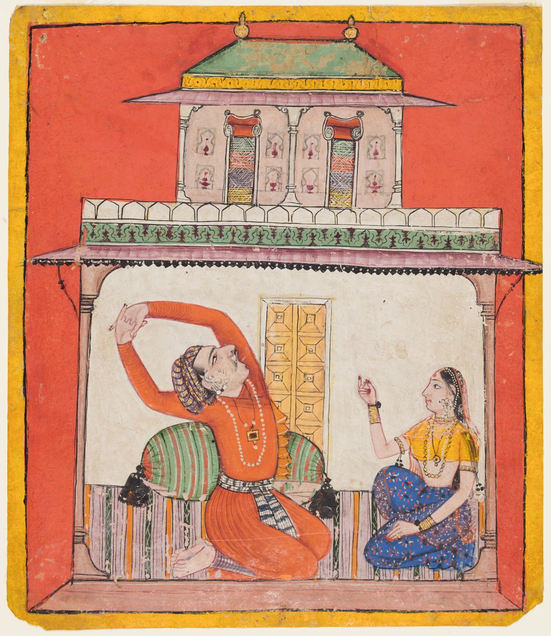 Vighada Raga av Sri, ca. 1700. av Unbekannt