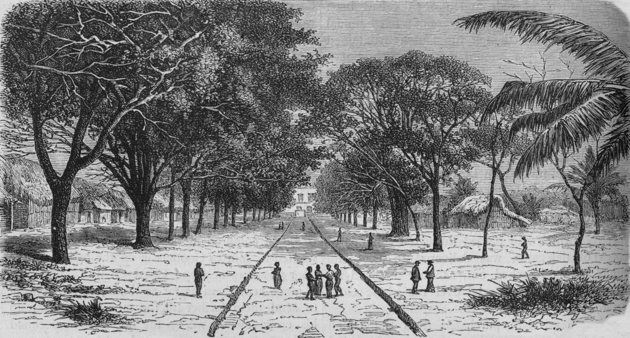 By på Afrikas västkust, c1880 av Unbekannt