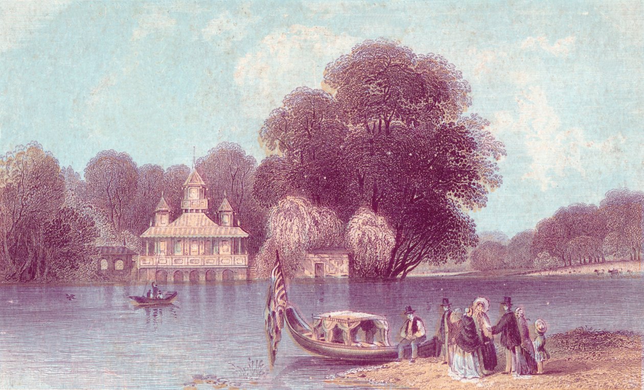 Virginia Water, 1800-talet. av Unbekannt
