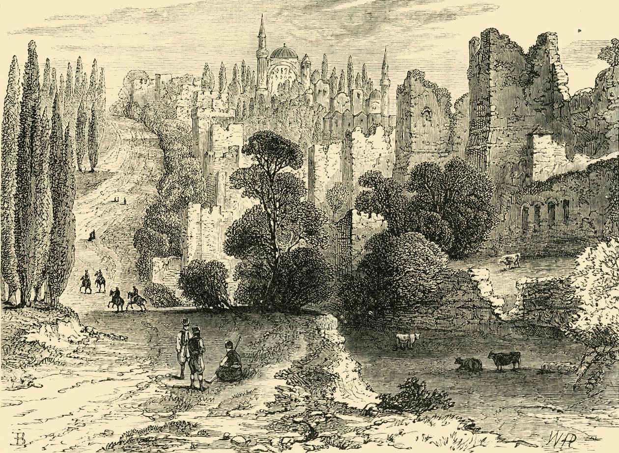 Konstantinopels murar under 1500-talet, 1890. av Unbekannt