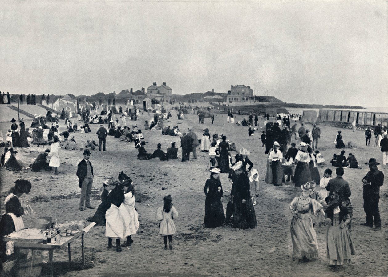 Walton-on-the-Naze - Scene på stranden, 1895 av Unbekannt